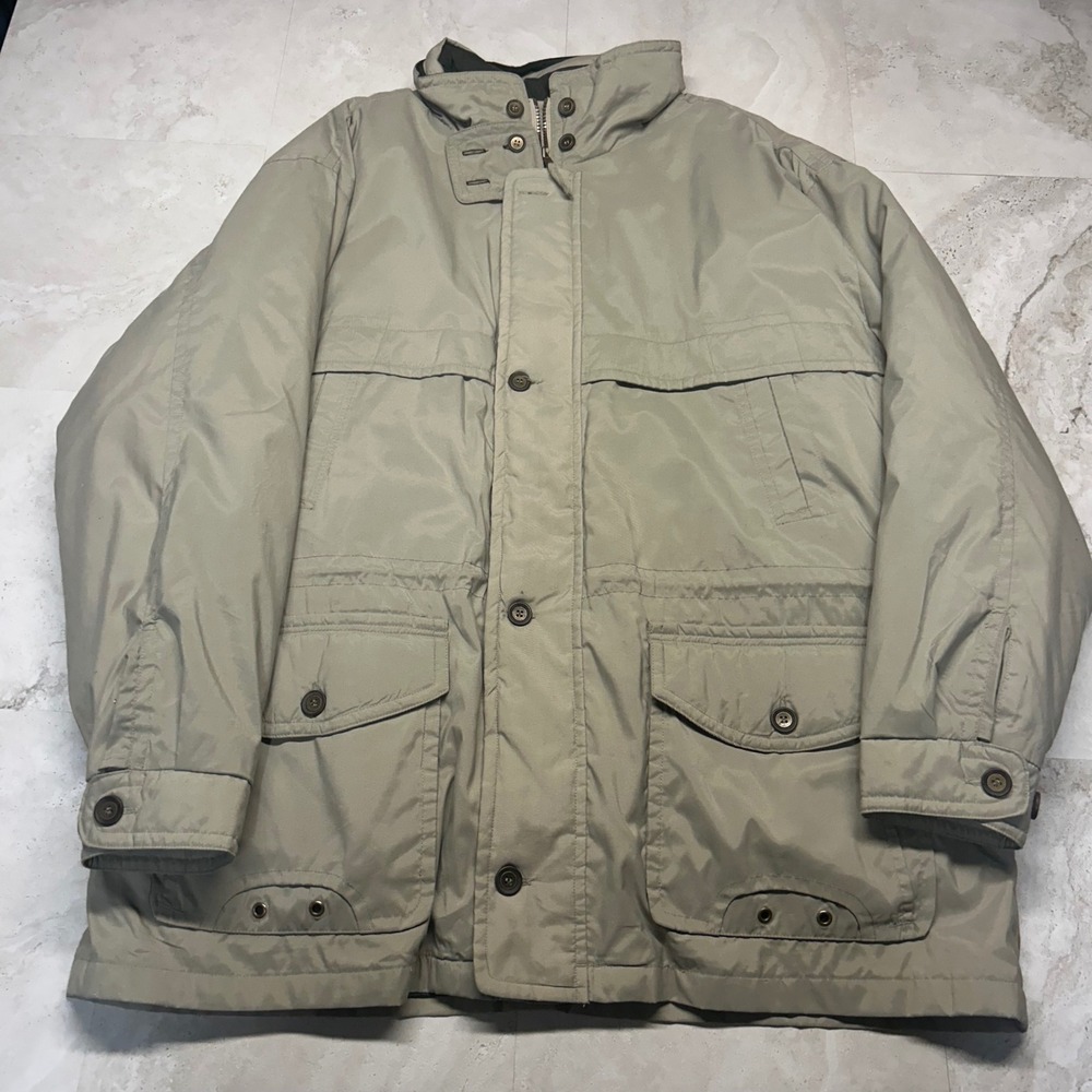 St Johns Bay Field Jacket Sage Green Mens XXL Removable Liner Utility Coat